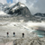 Hiking on the Yanert Glacier